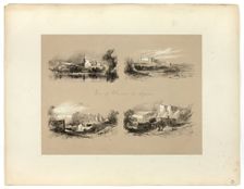 Views of Villenueve les Avignon, from Picturesque Selections, c. 1860. Creator: James Duffield Harding