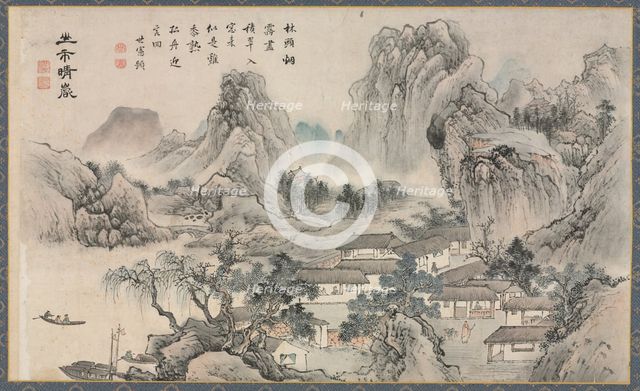 Views of Xiao and Xiang Rivers, 1788. Creator: Tani Bunch? (Japanese, 1763-1841).