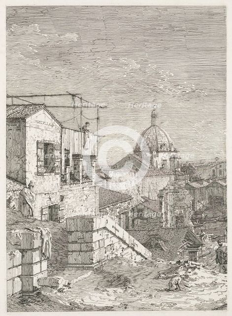 Views: La Maison a linscription, 1735-1746. Creator: Antonio Canaletto (Italian, 1697-1768).
