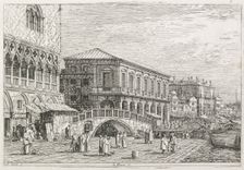 Views: The Prison, Venice, 1735-1746. Creator: Antonio Canaletto (Italian, 1697-1768)
