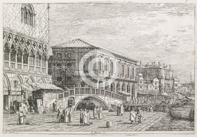 Views: The Prison, Venice, 1735-1746. Creator: Antonio Canaletto (Italian, 1697-1768).