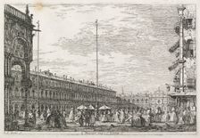 Views: The Procurator's Palace and the Church of St. Géminien, Venice, 1735-1746. Creator: Antonio Canaletto (Italian, 1697-1768)