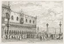 Views: The Stone of Proclamation at Venice, 1735-1746. Creator: Antonio Canaletto (Italian, 1697-1768)