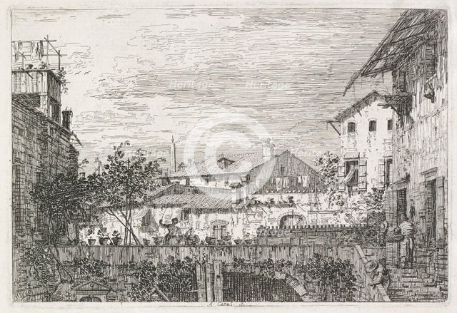 Views: The Terrace, 1735-1746. Creator: Antonio Canaletto (Italian, 1697-1768).