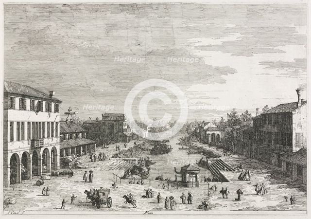 Views: Views of Mestre, a Town in the Province of Venice, 1735-1746. Creator: Antonio Canaletto (Italian, 1697-1768).