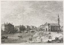 Views: View of Dolo, A Town on the Brenta, West of Venice, 1735-1746. Creator: Antonio Canaletto (Italian, 1697-1768)