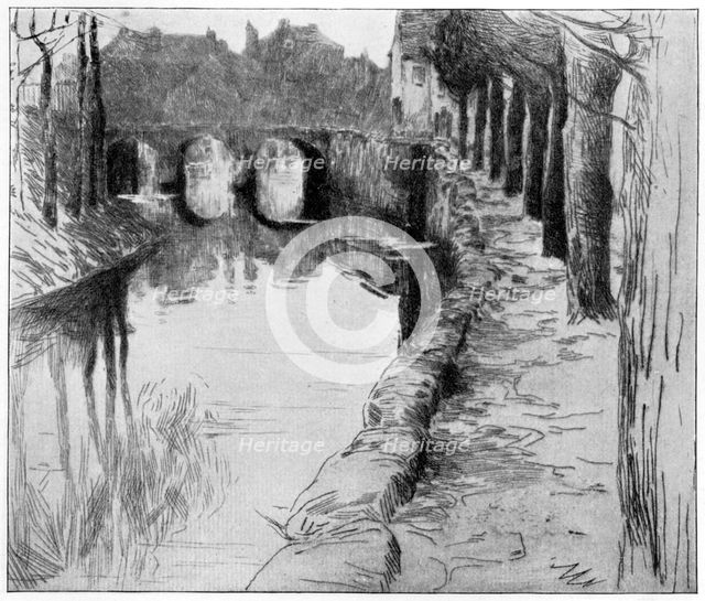 'Vieux Canal', 1898.Artist: Albert Baertsoen