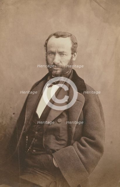 Vieuxtemps, violiniste, 1855-1859. Creator: Nadar.