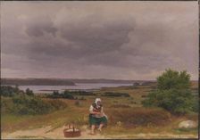 Viev of Lake Fure near Rudersdal, North Sealand, 1833. Creator: CW Eckersberg