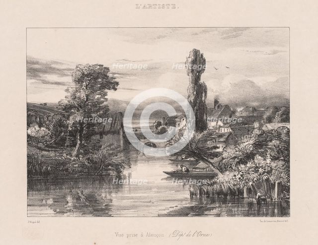 View taken at Alençon (Vue Prise à Alençon), 1839. Creator: Jules Dupré (French, 1811-1889).
