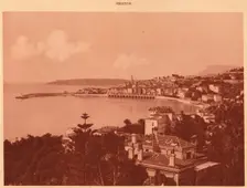 View taken from of Garavan Boulevard, Menton 1930. Creator: Unknown