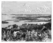 View taken from Gibb's Hill, Bermudas c1890