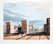 View Taken from the Bridge over the Canal, Camden Town, published 1837 (hand coloured engraving)