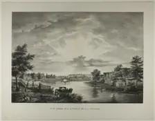 View Taken from the Pools of the Presnia, 1833. Creator: Augustin François Lemaître