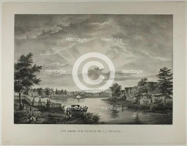 View Taken from the Pools of the Presnia, 1833. Creator: Augustin François Lemaître.