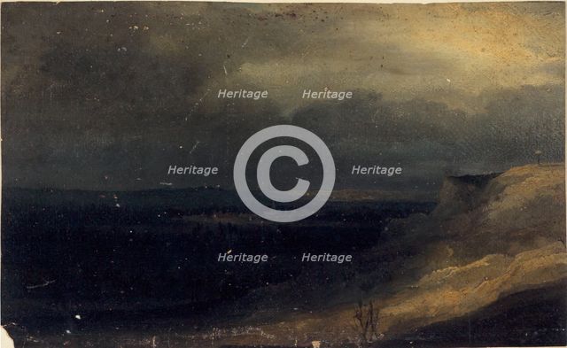 View thought to be of Montmartre, c1830. Creator: Georges Michel.