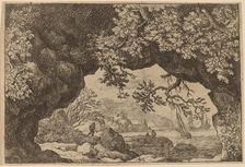 View through a Pierced Rock, probably c. 1645/1656. Creator: Allart van Everdingen
