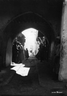 View through an archway, Rabat, Morocco, c1920s-c1930s(?)