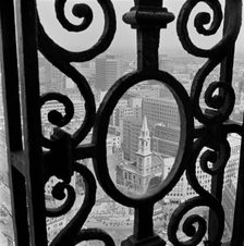 View through the decorative iron railings of the Golden Gallery at St Paul's Cathedral..., 1960-1970 Creator: John Gay