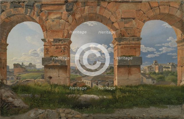 View through Three Arches of the Third Storey of the Colosseum, 1815. Artist: Eckersberg, Christoffer-Wilhelm (1783-1853)