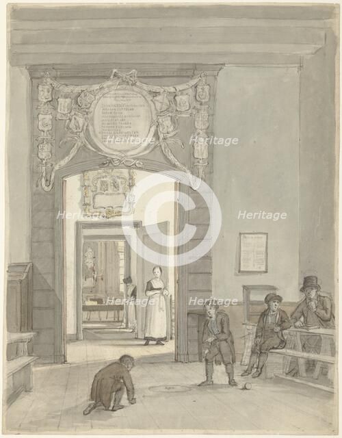 View through to the 'Herenkamer' of Evangelical Lutheran Deanery.., 1780-1836. Creator: Johannes Jelgerhuis.