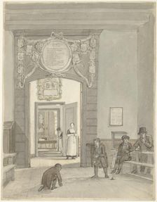 View through to the Herenkamer of Evangelical Lutheran Deanery.., 1780-1836. Creator: Johannes Jelgerhuis