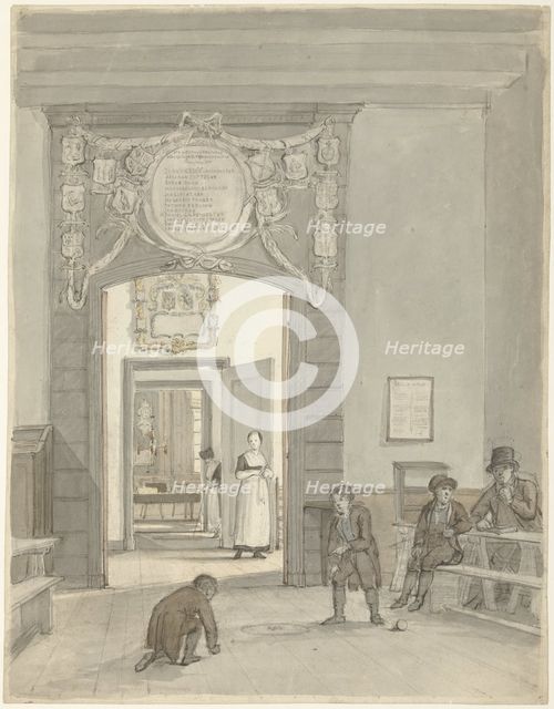 View through to the 'Herenkamer' of Evangelical Lutheran Deanery.., 1780-1836. Creator: Johannes Jelgerhuis.