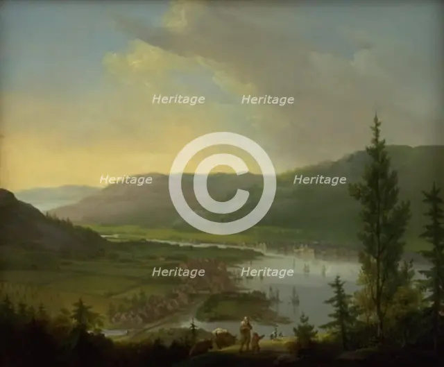 View towards Drammen, Norway, 1790-1799. Creator: Christian August Lorentzen.