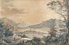 View towards the Tegernsee Abbey. Creator: Dillis, Johann Georg von (1759-1841)