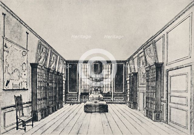 'View Towards the Thames in Samuel Pepys's Library, York Buildings', 1928. Artist: Unknown.