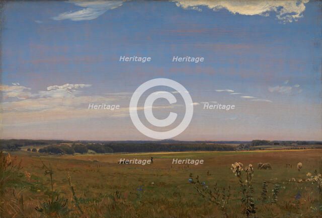 View towards the Beldringe manor, 1847. Creator: Peter Christian Thamsen Skovgaard.