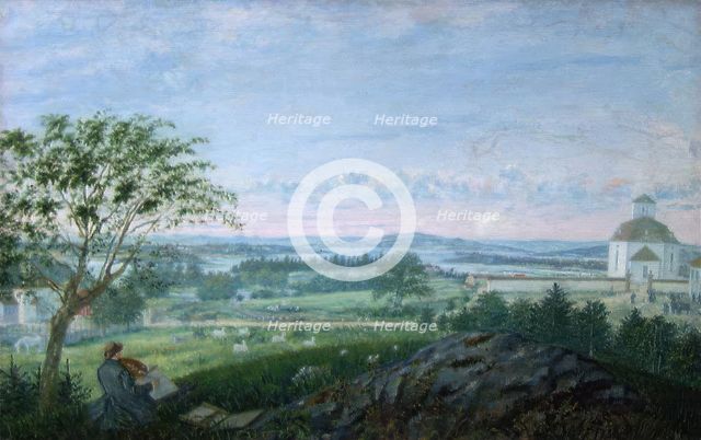 View towards the Church at Vang, 1863. Creator: Matthias Stoltenberg.