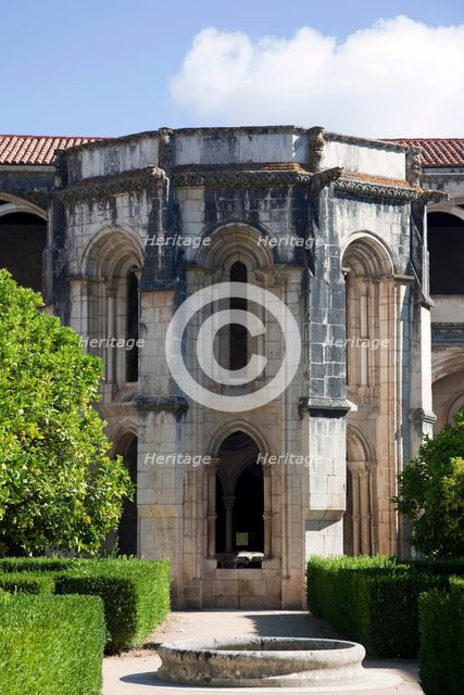 View towards the fountain hall, Monastery of Alcobaca, Alcobaca, Portugal, 2009. Creator: Samuel Magal.