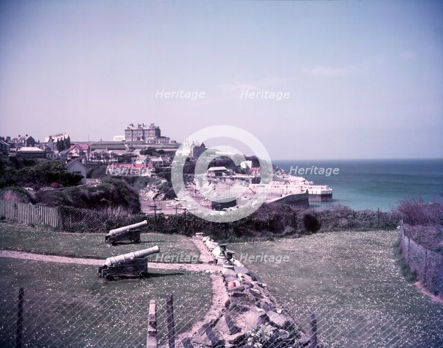 View towards the harbour, Newquay, Cornwall, c1955. Creator: Arthur Charles Kirby Ware.