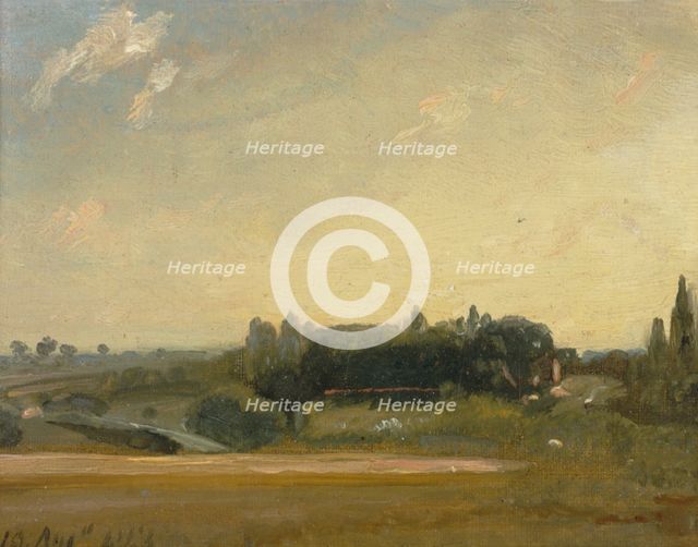 View Towards the Rectory, East Bergholt, 1813. Creator: John Constable.