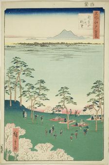 View to the North from Asuka Hill (Asukayama kita no chobo), from the series "One Hundred..., 1856. Creator: Ando Hiroshige