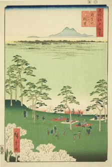 View to the North from Asuka Hill (Asukayama kita no chobo), from the series "One Hundred..., 1856. Creator: Ando Hiroshige