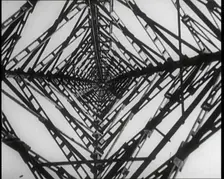 View up a Transmission Tower, 1922. Creator: British Pathe Ltd