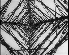 View up a Transmission Tower, 1922. Creator: British Pathe Ltd