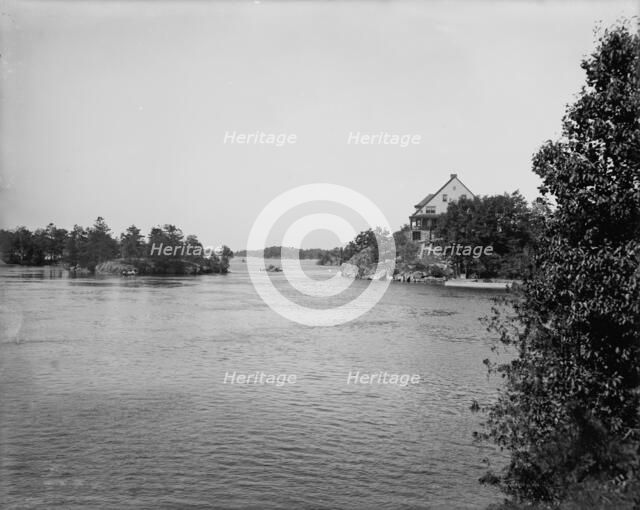 View up from Echo Lodge, Thousand Islands, (1901?). Creator: Unknown.
