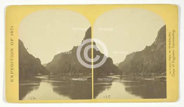 View across Black Cañon. The grand walls in perspective, 1871. Creator: Tim O'Sullivan.