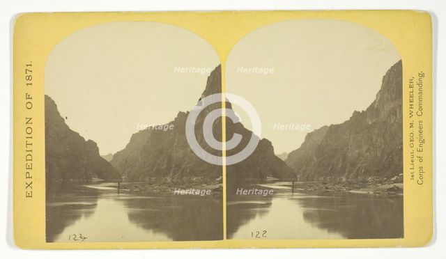 View across Black Cañon. The grand walls in perspective, 1871. Creator: Tim O'Sullivan.