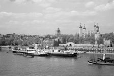 View across the Thames at Stepney, London, c1945-c1965. Artist: SW Rawlings