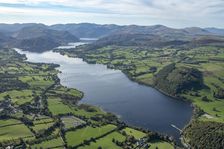 View across Ullswater looking south west, Pooley Bridge, Cumbria, 2024. Creator: Robyn Andrews