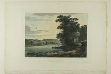 View above the Falls of Schuylkill, plate three of the first number of Picturesque View..., 1819/21. Creator: John Hill