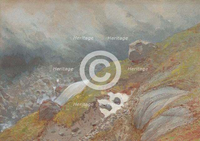 View Above Handeck, Switzerland, 1875. Creator: Eugène Emmanuel Viollet-le-Duc.