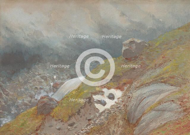 View Above Handeck, Switzerland, 1875. Creator: Eugène Emmanuel Viollet-le-Duc.