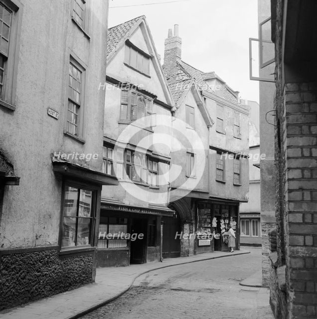 View along Host Street, Bristol, 1945. Artist: Eric de Maré