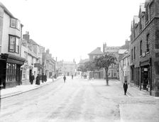View along Market Street, Woodstock, Oxfordshire, c1860-c1922. Artist: Henry Taunt