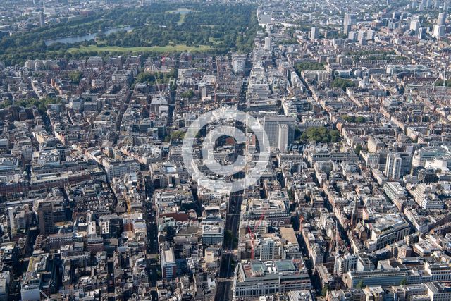 View along Oxford Street, Westminster, Greater London Authority, 2021. Creator: Damian Grady.